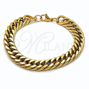 Stainless Steel Bracelet — Basic Bracelet Miami Cuban Design Polished 03. Thickness — main product view — SKU 160219 | Acero Inoxidable brazalete — básico Bracelet Miami Cuban diseño pulido 03. Thickness — SKU 160219