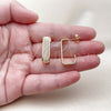 Oro Laminado Small Hoop, Gold Filled Style Diamond Cutting Finish, Golden Finish, 02.170.0513.12