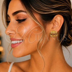 Gold Filled Ring — Stud Earring Twist Design Polished 02. — main product view — SKU 160343 | Oro Laminado anillo — Stud Earring Twist diseño pulido 02. — SKU 160343