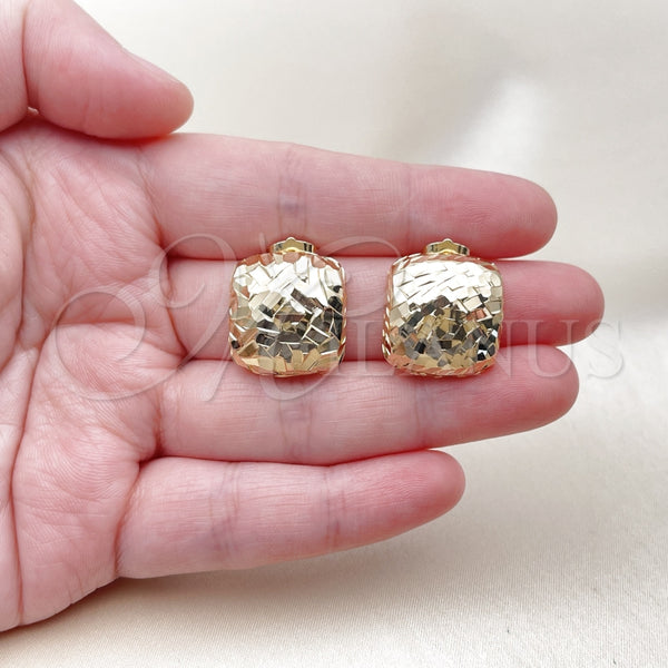 Gold Filled Ring — Stud Earring Diamond Cutting 02. — alternate product view — SKU 160348 | Oro Laminado anillo — Stud Earring Diamond Cutting 02. — SKU 160348