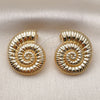 Gold Filled Ring — Stud Earring Snail Design Polished 02. — alternate product view — SKU 160349 | Oro Laminado anillo — Stud Earring Snail diseño pulido 02. — SKU 160349