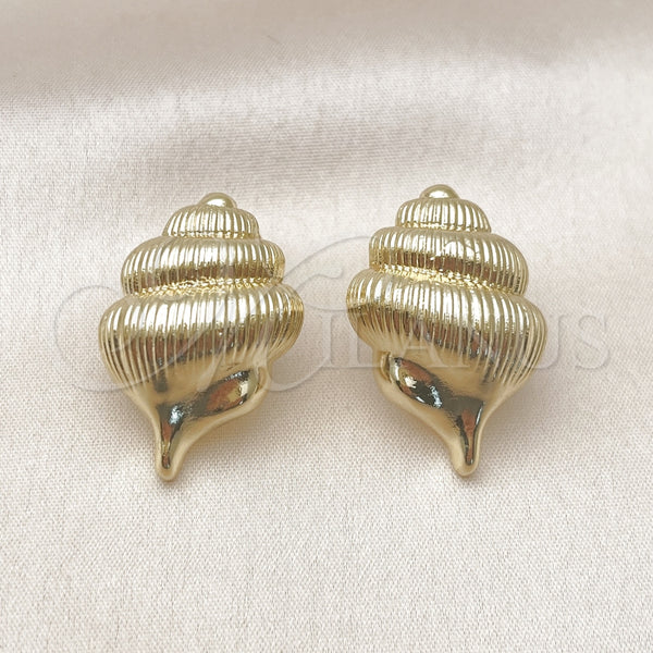 Gold Filled Ring — Stud Earring Snail Design Polished 02. — alternate product view — SKU 160352 | Oro Laminado anillo — Stud Earring Snail diseño pulido 02. — SKU 160352