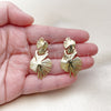 Oro Laminado Stud Earring, Gold Filled Style Polished, Golden Finish, 02.282.0039