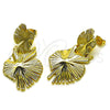Oro Laminado Stud Earring, Gold Filled Style Polished, Golden Finish, 02.282.0039