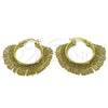 Oro Laminado Medium Hoop, Gold Filled Style Ball Design, Polished, Golden Finish, 02.282.0040.30