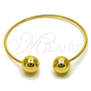 Gold Filled Jewelry — Individual Bangle Ball Design Polished 07. 02 MM — main product view — SKU 160401 | Oro Laminado joyería — Individual Bangle Ball diseño pulido 07. 02 MM — SKU 160401
