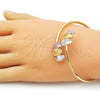 Oro Laminado Individual Bangle, Gold Filled Style Polished, Tricolor, 07.170.0071 (Thickness, One size fits all)