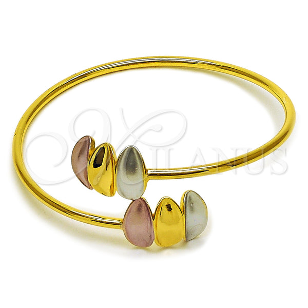 Gold Filled Jewelry — Individual Bangle Polished Tricolor 07. Thickness One size — main product view — SKU 160420 | Oro Laminado joyería — Individual Bangle pulido Tricolor 07. Thickness One size — SKU 160420