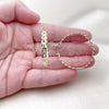 Oro Laminado Medium Hoop, Gold Filled Style Heart Design, Diamond Cutting Finish, Golden Finish, 02.170.0516.40