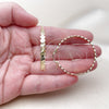 Oro Laminado Medium Hoop, Gold Filled Style Diamond Cutting Finish, Golden Finish, 02.170.0518.40