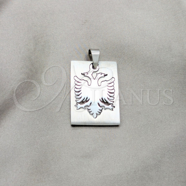 Stainless Steel Fancy Pendant, Eagle Design, Polished, Steel Finish, 05.63.1171