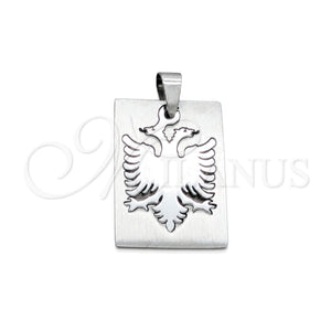 Stainless Steel Fancy Pendant, Eagle Design, Polished, Steel Finish, 05.63.1171