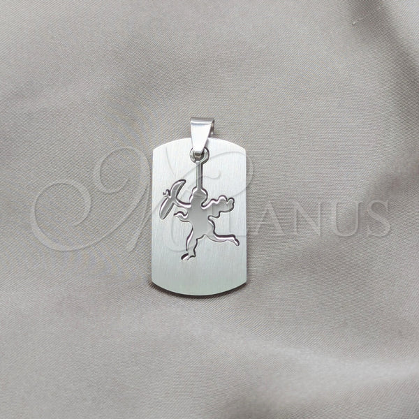 Stainless Steel Fancy Pendant, Angel Design, Polished, Steel Finish, 05.63.1172