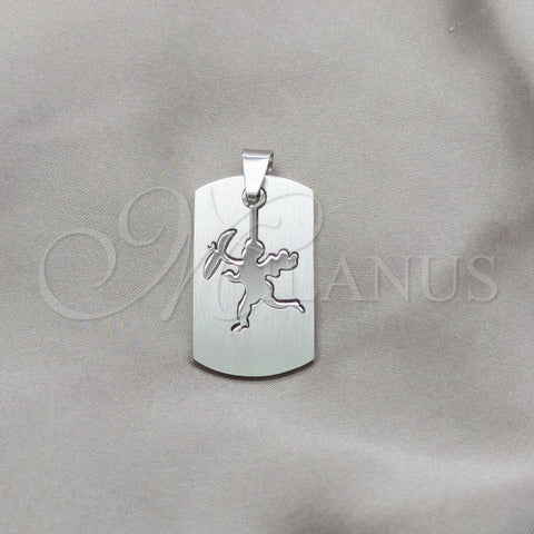 Stainless Steel Fancy Pendant, Angel Design, Polished, Steel Finish, 05.63.1172