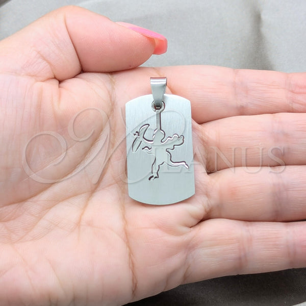 Stainless Steel Pendant — Fancy Pendant Angel Design Polished 05.63. — alternate product view — SKU 160449 | Acero Inoxidable dije — elegante Pendant Angel diseño pulido 05.63. — SKU 160449