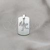 Stainless Steel Fancy Pendant, Angel Design, Polished, Steel Finish, 05.63.1172