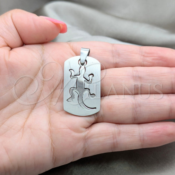 Stainless Steel Pendant — Fancy Pendant Lizard Design Polished 05.63. — alternate product view — SKU 160451 | Acero Inoxidable dije — elegante Pendant Lizard diseño pulido 05.63. — SKU 160451