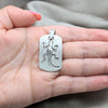 Stainless Steel Fancy Pendant, Lizard Design, Polished, Steel Finish, 05.63.1174