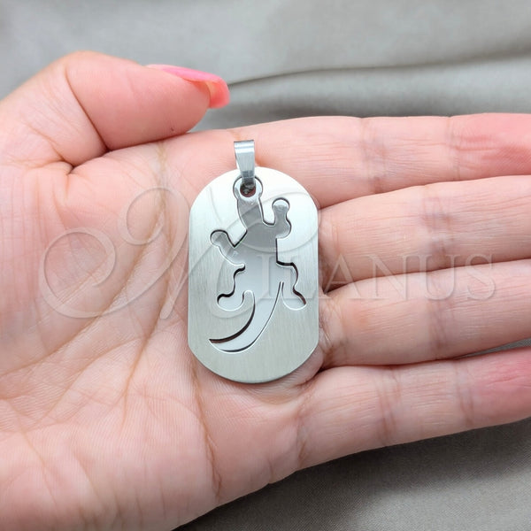 Stainless Steel Pendant — Fancy Pendant Lizard Design Polished 05.63. — alternate product view — SKU 160453 | Acero Inoxidable dije — elegante Pendant Lizard diseño pulido 05.63. — SKU 160453