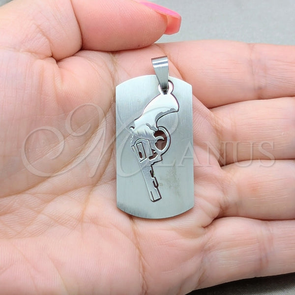 Stainless Steel Pendant — Fancy Pendant Polished 05.63. — alternate product view — SKU 160454 | Acero Inoxidable dije — elegante Pendant pulido 05.63. — SKU 160454