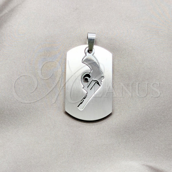 Stainless Steel Fancy Pendant, Polished, Steel Finish, 05.63.1177