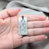Stainless Steel Fancy Pendant, Scorpion Design, Polished, Steel Finish, 05.63.1177