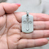 Stainless Steel Religious Pendant, Cross Design, Polished, Steel Finish, 05.63.1179
