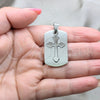 Stainless Steel Religious Pendant, Cross Design, Polished, Steel Finish, 05.63.1181
