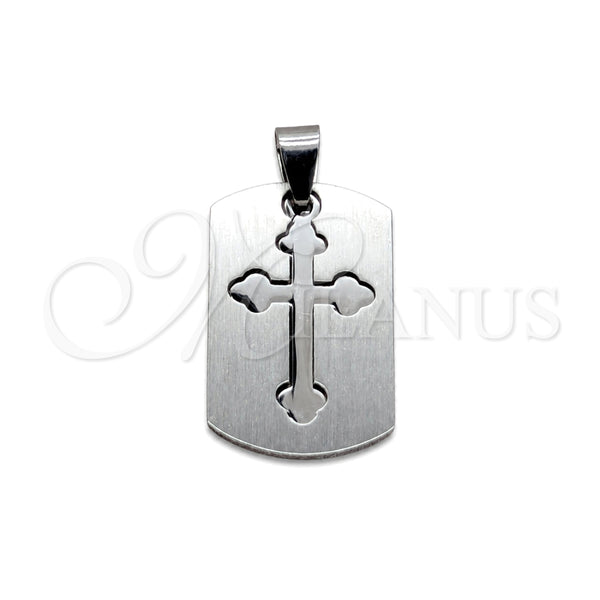 Stainless Steel Pendant — Religious Pendant Cross Design Polished 05.63. — main product view — SKU 160461 | Acero Inoxidable dije — Religious Pendant cruz diseño pulido 05.63. — SKU 160461