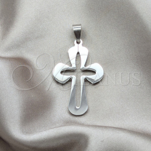 Stainless Steel Pendant — Religious Pendant Cross Design Polished 05.63. — main product view — SKU 160462 | Acero Inoxidable dije — Religious Pendant cruz diseño pulido 05.63. — SKU 160462