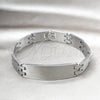 Stainless Steel Solid Bracelet, Polished, Steel Finish, 03.63.22911.08 (12 MM Thickness, 8 Inches Length)
