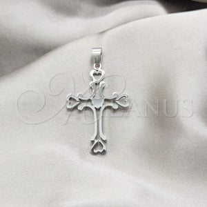 Stainless Steel Pendant — Religious Pendant Cross Design Polished 05.63. — main product view — SKU 160465 | Acero Inoxidable dije — Religious Pendant cruz diseño pulido 05.63. — SKU 160465