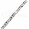 Stainless Steel Solid Bracelet, Polished, Steel Finish, 03.63.22913.08 (13 MM Thickness, 8 Inches Length)
