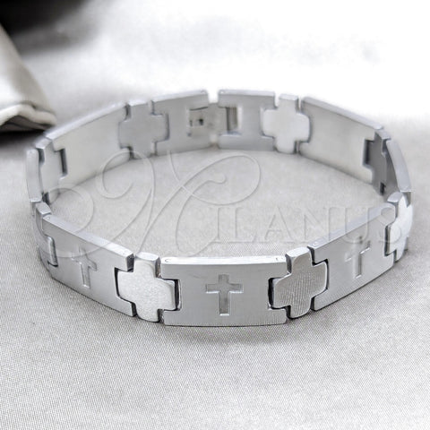 Stainless Steel Solid Bracelet, Polished, Steel Finish, 03.63.22919.08