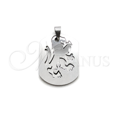 Stainless Steel Fancy Pendant, Polished, Steel Finish, 05.63.1186 for wholesale, main product view