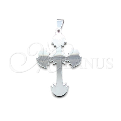 Stainless Steel Religious Pendant, Cross Design, Polished, Steel Finish, 05.63.1188 for wholesale, main product view