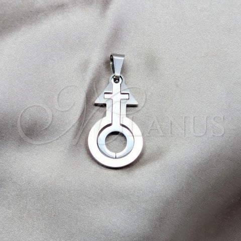 Stainless Steel Fancy Pendant, Polished, Steel Finish, 05.63.1189