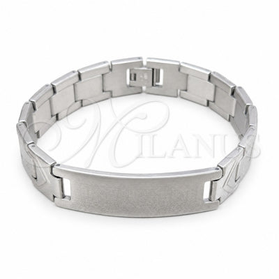 Stainless Steel Solid Bracelet, Polished, Steel Finish, 03.63.22925.08 (13 MM Thickness, 8 Inches Length) for wholesale, main product view