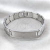 Stainless Steel Solid Bracelet, Polished, Steel Finish, 03.63.22925.08 (13 MM Thickness, 8 Inches Length)