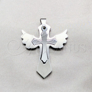 Stainless Steel Pendant — Religious Pendant Cross Design Polished 05.63. — main product view — SKU 160485 | Acero Inoxidable dije — Religious Pendant cruz diseño pulido 05.63. — SKU 160485