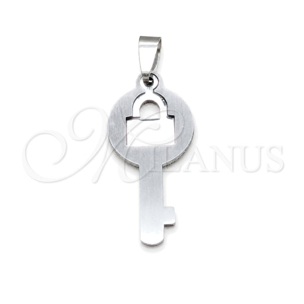 Stainless Steel Pendant — Fancy Pendant key Design Polished 05.63. — main product view — SKU 160487 | Acero Inoxidable dije — elegante Pendant key diseño pulido 05.63. — SKU 160487