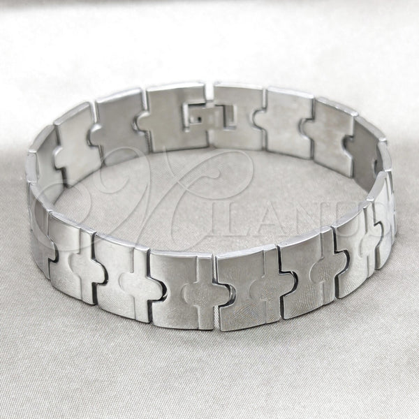 Stainless Steel Solid Bracelet, Polished, Steel Finish, 03.63.22928.08