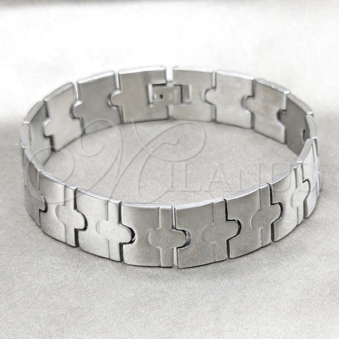 Stainless Steel Solid Bracelet, Polished, Steel Finish, 03.63.22928.08