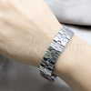Stainless Steel Solid Bracelet, Polished, Steel Finish, 03.63.22928.08 (16 MM Thickness, 8 Inches Length)