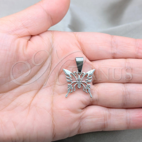 Stainless Steel Pendant — Fancy Pendant Butterfly Design Polished 05.63. — alternate product view — SKU 160491 | Acero Inoxidable dije — elegante Pendant mariposa diseño pulido 05.63. — SKU 160491