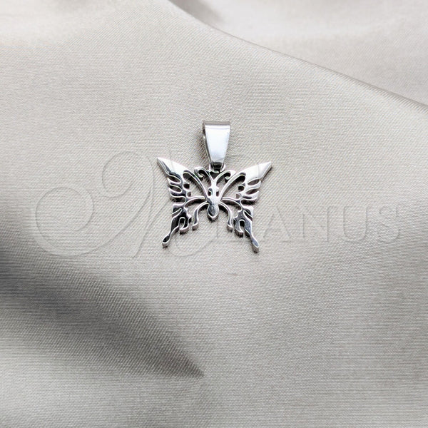 Stainless Steel Pendant — Fancy Pendant Butterfly Design Polished 05.63. — main product view — SKU 160491 | Acero Inoxidable dije — elegante Pendant mariposa diseño pulido 05.63. — SKU 160491