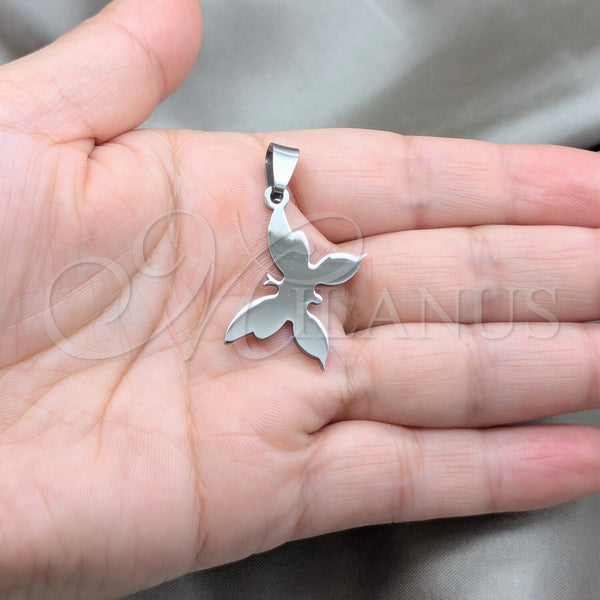 Stainless Steel Pendant — Fancy Pendant Butterfly Design Polished 05.63. — alternate product view — SKU 160494 | Acero Inoxidable dije — elegante Pendant mariposa diseño pulido 05.63. — SKU 160494