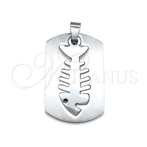 Stainless Steel Pendant — Fancy Pendant Fish Design Polished 05.63. — main product view — SKU 160500 | Acero Inoxidable dije — elegante Pendant Fish diseño pulido 05.63. — SKU 160500