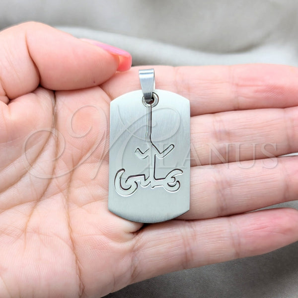 Stainless Steel Pendant — Fancy Pendant Polished 05.63. — alternate product view — SKU 160502 | Acero Inoxidable dije — elegante Pendant pulido 05.63. — SKU 160502