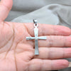 Stainless Steel Religious Pendant, Cross Design, Polished, Steel Finish, 05.63.1205